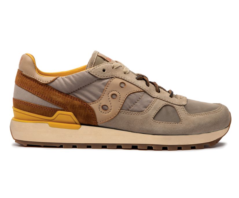 Men's Saucony Shadow Original Sneakers Grey Brown | UK-74502