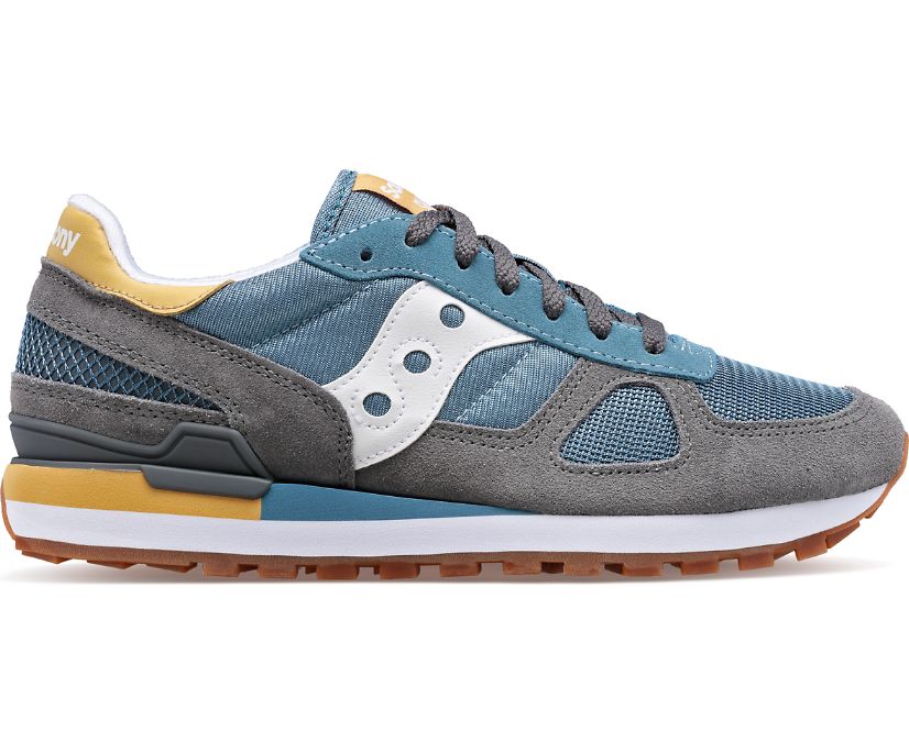 Men's Saucony Shadow Original Sneakers Grey Blue | UK-97834