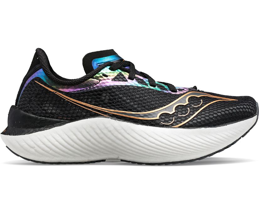 Women's Saucony Endorphin Pro 3 Running Shoes Black Gold | UK-83065