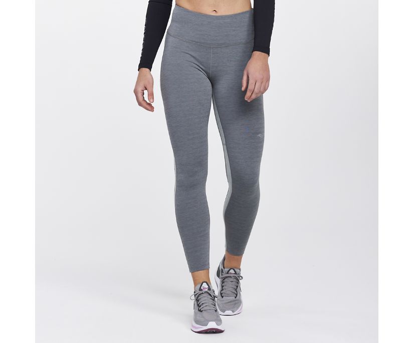 Women's Saucony Fortify Tight Dark Grey | UK-36157