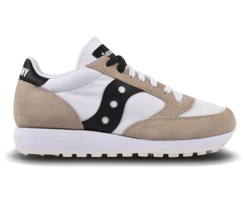 Women's Saucony Jazz Original Vintage Sneakers White Black | UK-04627