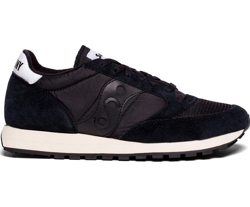 Women's Saucony Jazz Original Vintage Sneakers Black Black | UK-59847