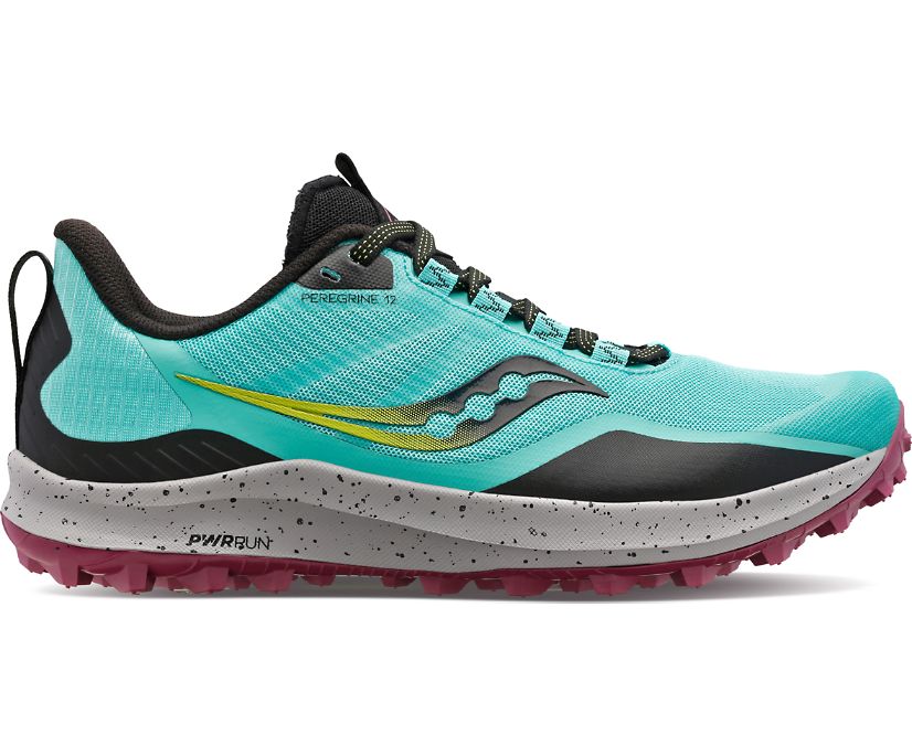 Women's Saucony Peregrine 12 Trail Running Shoes Mint | UK-73581